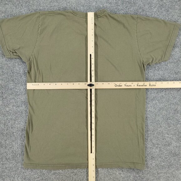 American Veteran Shirt Men's Large Green Military Graphic Crew Neck Short Sleeve - Picture 10 of 14